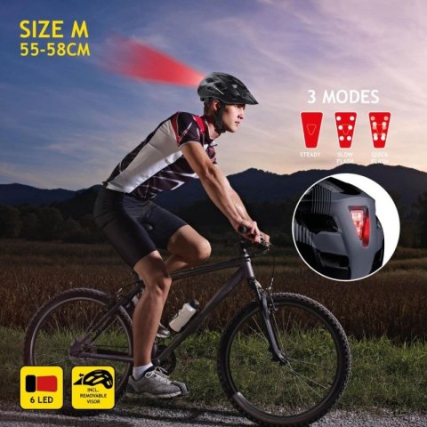 Kask rowerowy regulowany MTB Dunlop 6XLED R. L 58 - 61cm - 26756 Dunlop