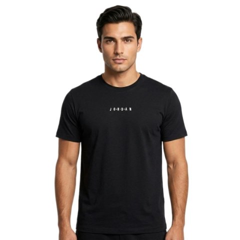 Koszulka sportowa T-shirt męski Air Jordan Jumpman Embroidered Air Crew Czarna - DM3182-010