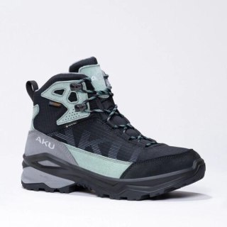 Aku buty sportowe trekkingowe damskie Adapta Gore-tex skórzane czarne zielone Aku