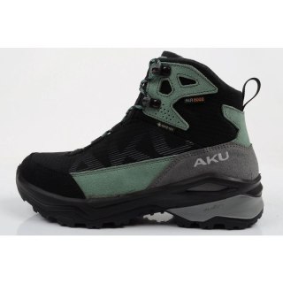 Aku buty sportowe trekkingowe damskie Adapta Gore-tex skórzane czarne zielone Aku