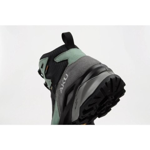 Aku buty sportowe trekkingowe damskie Adapta Gore-tex skórzane czarne zielone Aku