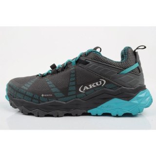 Aku buty sportowe trekkingowe damskie Flyrock Gore-tex wytrzymałe szare niebieskie Aku