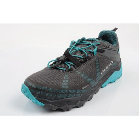 Aku buty sportowe trekkingowe damskie Flyrock Gore-tex wytrzymałe szare niebieskie Aku