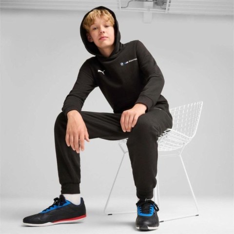 Puma bluza sportowa kangurka z kapturem dziecięca BMW MMS czarna Puma