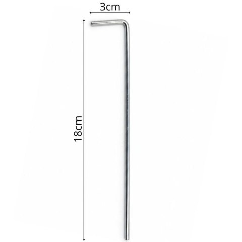 ŚLEDZIE SZPILKI DO NAMIOTU 18CM KPL.6 SZT METALOWE ENERO CAMP Enero Camp