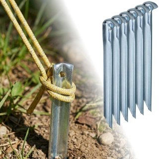 ŚLEDZIE SZPILKI DO NAMIOTU 20.5CM KPL.6SZT METALOWE ENERO CAMP Enero Camp