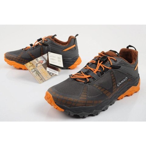 Aku buty sportowe trekkingowe męskie Flyrock Vibram wytrzymałe szare pomarańczowe Aku