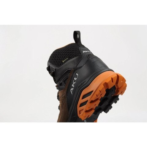 Aku buty trekkingowe męskie Reactive Gore-tex turystyczne za kostkę brązowe Aku