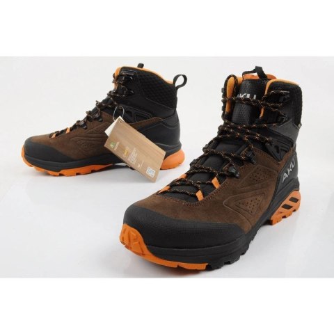 Aku buty trekkingowe męskie Reactive Gore-tex turystyczne za kostkę brązowe Aku