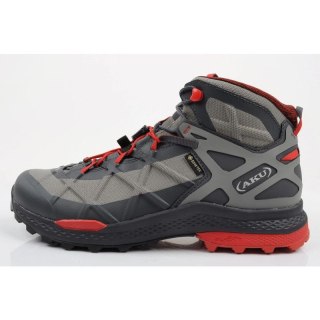 Aku buty trekkingowe męskie Rocket Gore-tex turystyczne za kostkę szare czerwone Aku