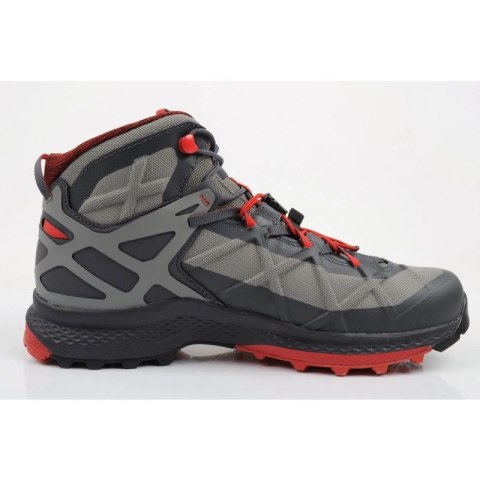 Aku buty trekkingowe męskie Rocket Gore-tex turystyczne za kostkę szare czerwone Aku