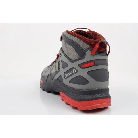 Aku buty trekkingowe męskie Rocket Gore-tex turystyczne za kostkę szare czerwone Aku