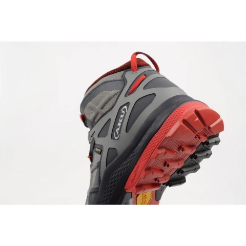 Aku buty trekkingowe męskie Rocket Gore-tex turystyczne za kostkę szare czerwone Aku