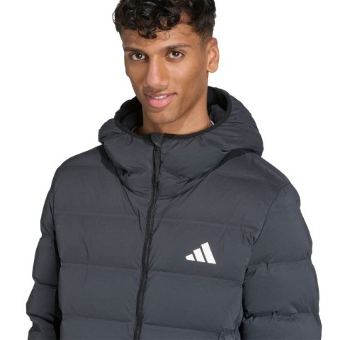 Kurtka męska adidas Helionic Climawarm Stretch Hooded Down czarna JN2114 Adidas