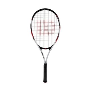 Rakieta do tenisa ziemnego Wilson Fusion XL TNS RKT 3 4 3/8 biało-czarno-czerwona WR199110U3 Wilson