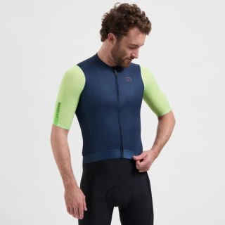 Rogelli koszulka FAST niebiesko-limonkowa 3XL Rogelli