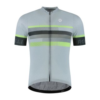 Rogelli koszulka HERO II szaro-limonkowa 2XL Rogelli