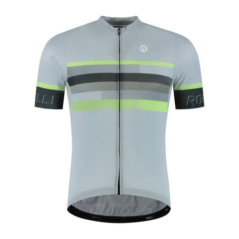 Rogelli koszulka HERO II szaro-limonkowa 3XL Rogelli