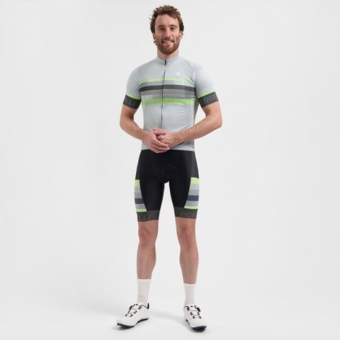 Rogelli koszulka HERO II szaro-limonkowa M Rogelli