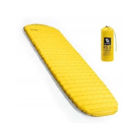 Qunature materac samopompujący żółty L 200x64x8cm Qunature