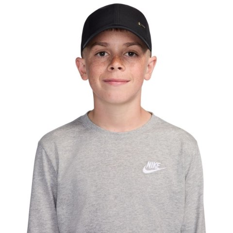 Czapka z daszkiem dla dzieci Nike Dri-Fit Club czarna FB5064 011 EB FIT
