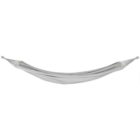 HAMAK OGRODOWY 2 OSOBOWY LUXE XXL 250x150CM Z DRĄŻKIEM I POKROWCEM SZARY 1031170 Enero Camp