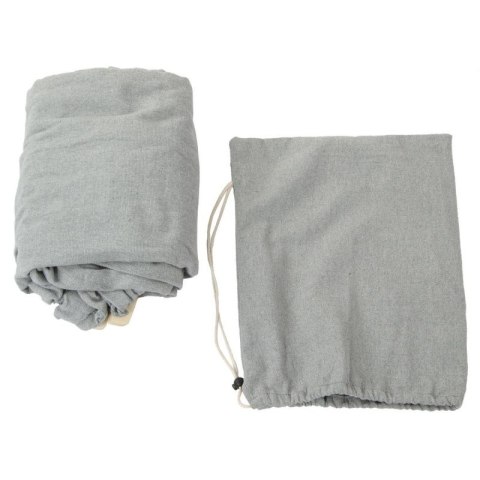 HAMAK OGRODOWY 2 OSOBOWY LUXE XXL 250x150CM Z DRĄŻKIEM I POKROWCEM SZARY 1031170 Enero Camp
