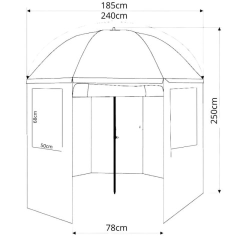 PARASOL NAMIOT WĘDKARSKI 2W1 ENERO CAMP Enero Camp