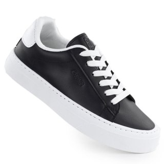 Trampki niskie na platformie ekoskóra czarne Big Star TT274927 Big Star