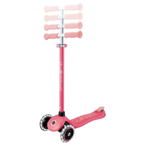 Hulajnoga PRIMO PLUS GLOW LIGHTS - Coral Pink (443-110) Globber