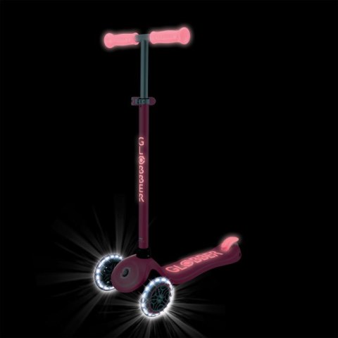 Hulajnoga PRIMO PLUS GLOW LIGHTS - Coral Pink (443-110) Globber