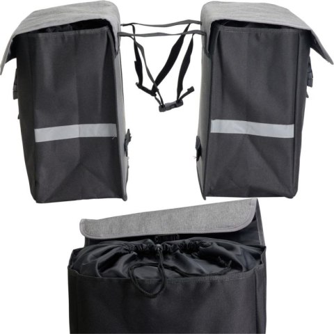 SAKWA TORBA ROWEROWA PODWÓJNA TYLNA NA BAGAŻNIK 40L XQMAX XQMAX