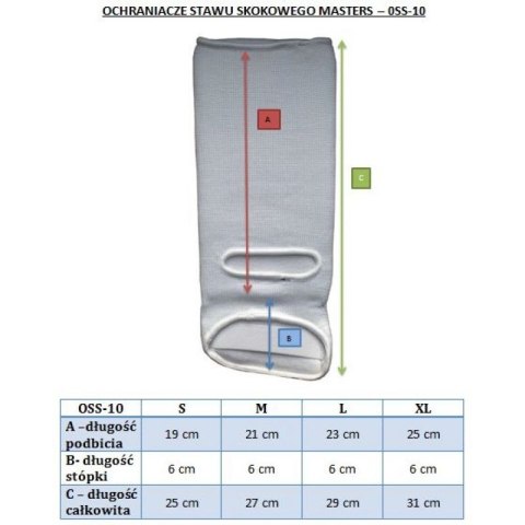 Elastyczny ochraniacz stawu skokowego MASTERS OSS-10
