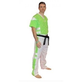 Strój do kickboxingu TOP TEN NEON zielono-biały
