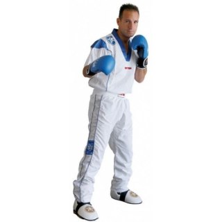 Strój do kickboxingu TOP TEN STAR COLLECTION biało-niebieski