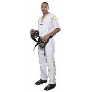 Strój do kickboxingu TOP TEN STAR COLLECTION biało-złoty
