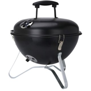 GRILL TURYSTYCZNY KULISTY 37CM CZARNY BBQ LINE