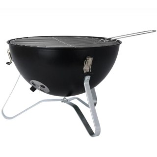 GRILL TURYSTYCZNY KULISTY 37CM CZARNY BBQ LINE