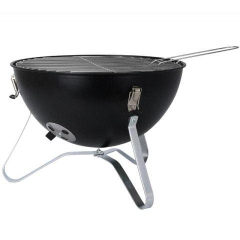 GRILL TURYSTYCZNY KULISTY 37CM CZARNY BBQ LINE