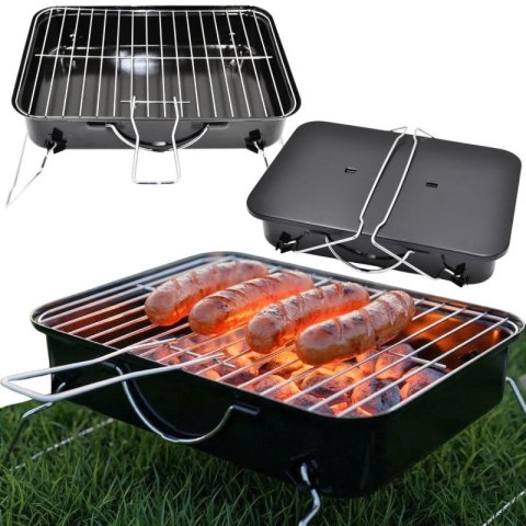 GRILL TURYSTYCZNY RANGER 35x25,5CM CZARNY BBQ LINE