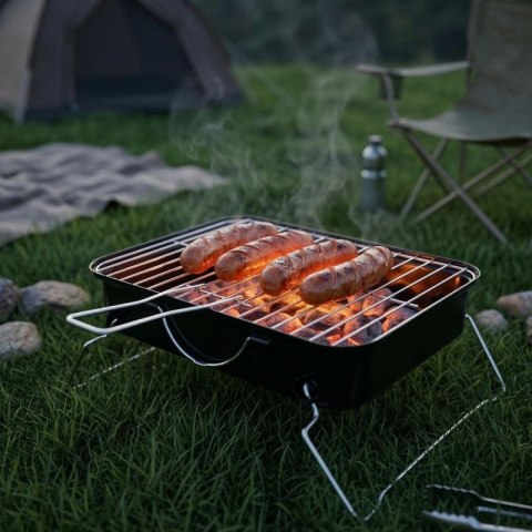 GRILL TURYSTYCZNY RANGER 35x25,5CM CZARNY BBQ LINE