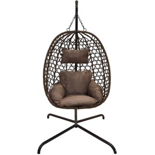 KOKON FOTEL WISZĄCY 105x195CM CIEMNY BRĄZOWY PROGARDEN