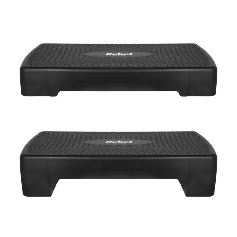REBEL ACTIVE STEP DO AEROBIKU I ĆWICZEŃ FITNESS, 2 STOPNIE, 68CM, CZARNY RBA-3228-BK Rebel