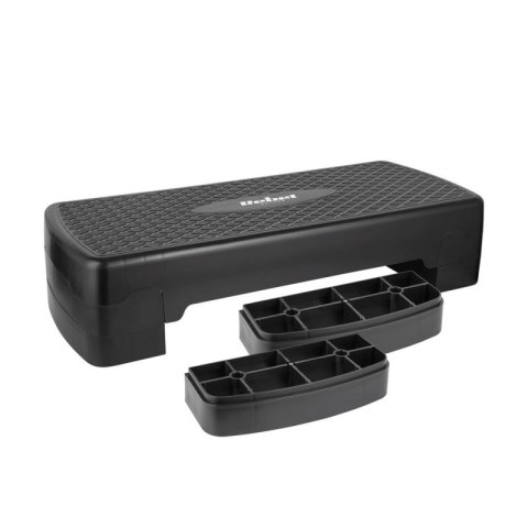 REBEL ACTIVE STEP DO AEROBIKU I ĆWICZEŃ FITNESS, 3 STOPNIE, 68 CM, CZARNY RBA-3227-BK Rebel