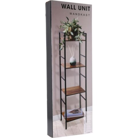 REGAŁ METALOWY CZARNY 4 PÓŁKI 29.5x23.5x106,5CM Excellent houseware
