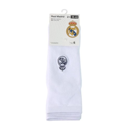 Real Madryt skarpetki 2-pack białe 2900003458 Real Madryt