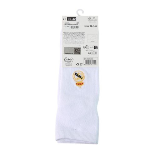 Real Madryt skarpetki 2-pack białe 2900003458 Real Madryt