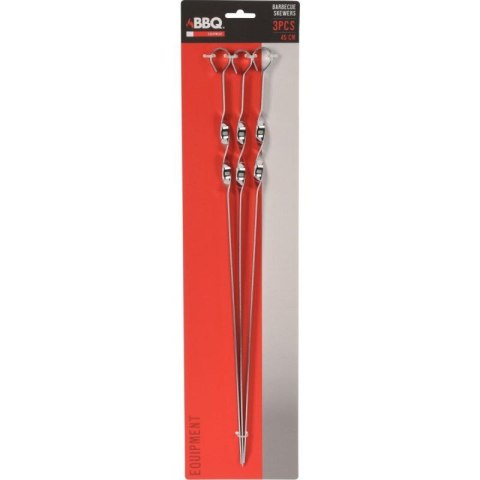 SZPIKULEC DO SZASZŁYKÓW 3SZT DŁ. 45CM BBQ LINE
