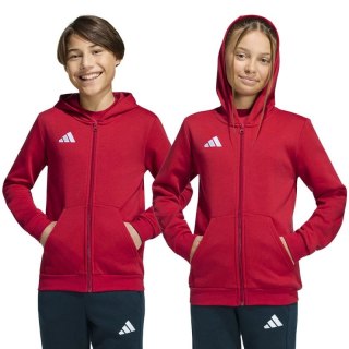 Bluza dla dzieci adidas Entrada 26 Full Zip Hoodie czerwona KH1781 Adidas