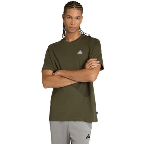 Koszulka męska adidas Color Icon Graphic oliwkowa KT4448 Adidas